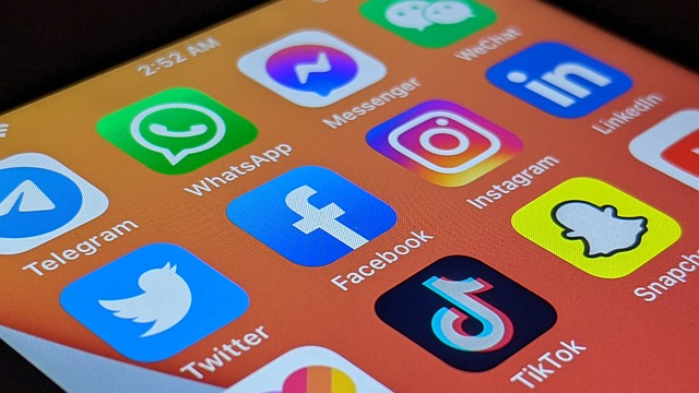 Social Media Apps auf Smartphone